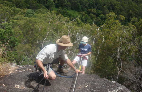 Abseiling im Binna Burra